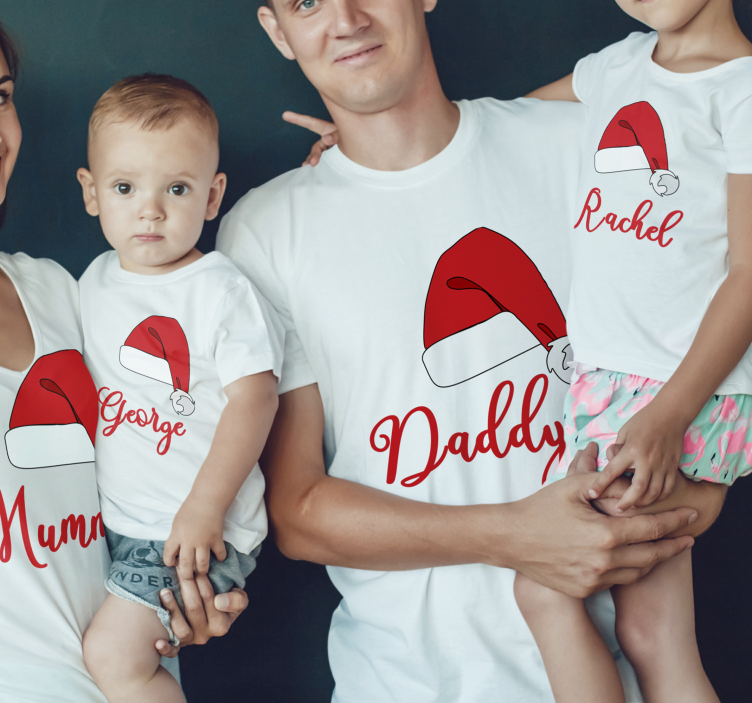Personalised hats for Christmas shirt - TenStickers