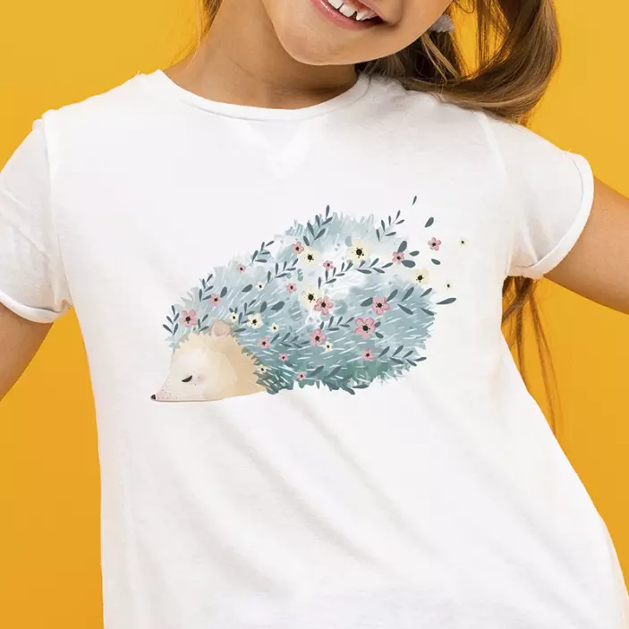 Porcupine pattern art t-shirt - TenStickers