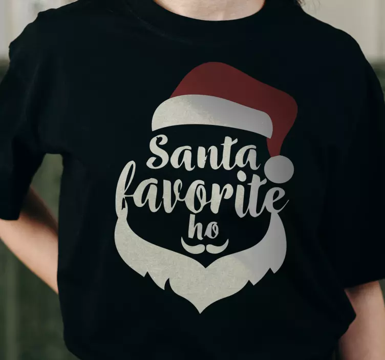 Santas favorite Christmas shirt - TenStickers