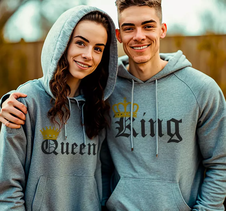 The King and Queen Couple t shirts - TenStickers