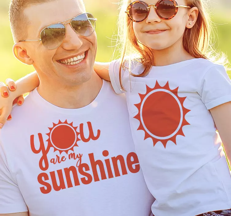 You are my sunshine Mother daughter shirt - TenStickers