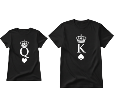 Queenn king couple t-shirt - TenStickers