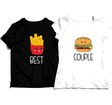 Best couple couple t-shirt - TenStickers