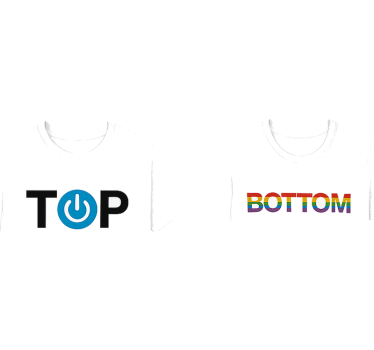Couple t-shirt for lgbt tops and bottoms - TenStickers