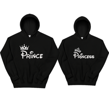 Prince and princess couple t-shirt - TenStickers