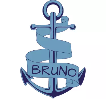 Baby anchor body with name - TenStickers