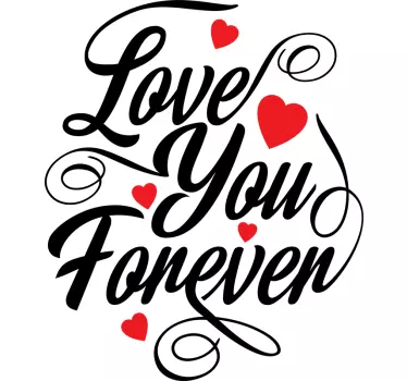 Love you forever Couple t-shirt - TenStickers