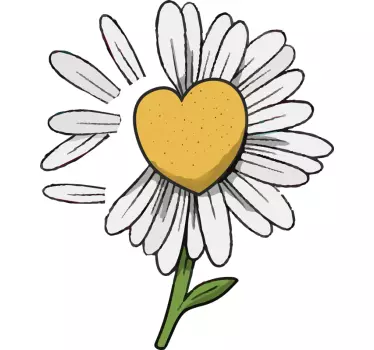 Baby t-shirt daisy flower heart - TenStickers
