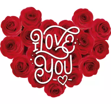 Roses I love you Couple t-shirt - TenStickers