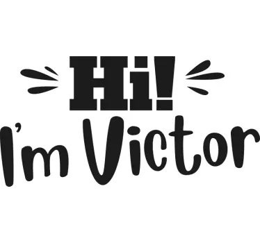 customized hello shirt Baby t-shirt - TenStickers