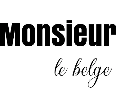 Mrs/ Mr Belgian matching shirts for couples - TenStickers