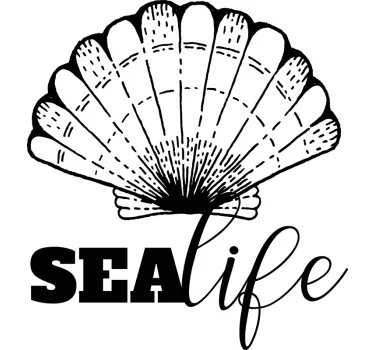 Couple t-shirt seashell lifestyle - TenStickers