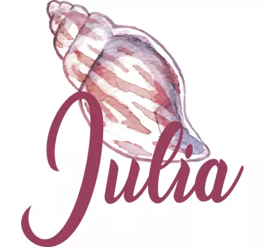 Sea theme with names couple t-shirt - TenStickers