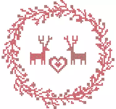 Reindeer love couple t-shirt - TenStickers