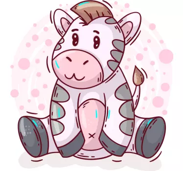Baby t-shirt with cute zebra design - TenStickers