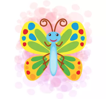 Baby t-shirt cute colorful butterfly design - TenStickers
