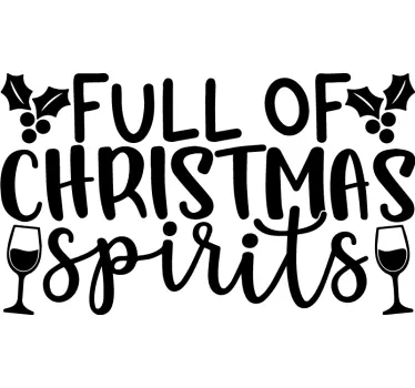 Christmas t-shirt full of holiday cheer - TenStickers