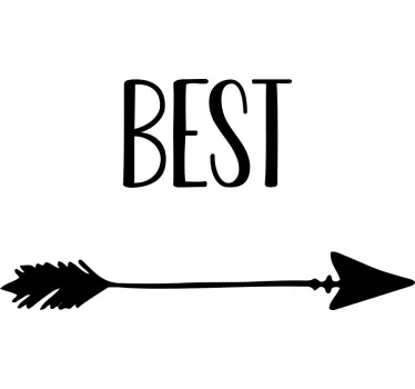 Couple t-shirt best friend arrows design - TenStickers
