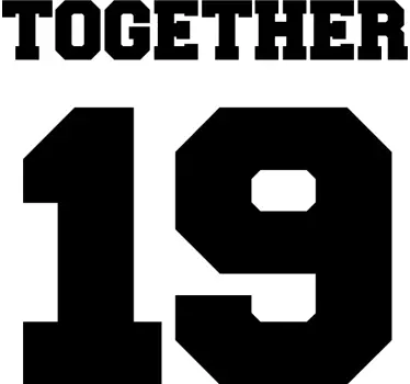 Together since personalized matching shirts for couples - TenStickers