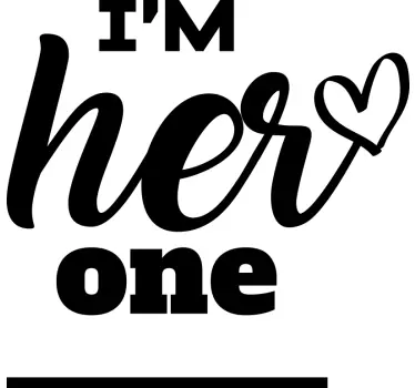 His and hers only one matching shirts for couples - TenStickers