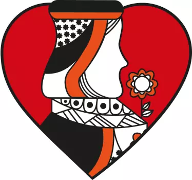 King and Queen cards matching shirts for couples - TenStickers