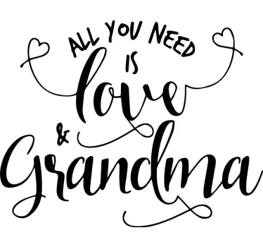 Love and Grandma Mothers day t-shirt - TenStickers