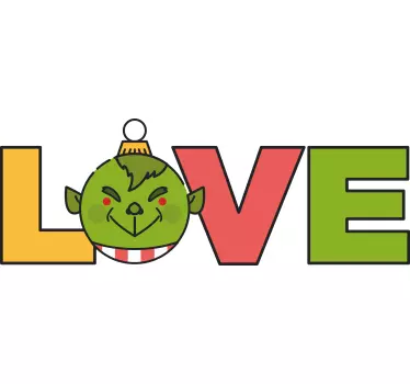Grinch love  christmas tee shirts - TenStickers