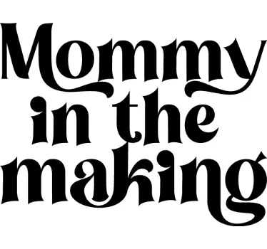 Mommy in the making matching shirts for couples - TenStickers