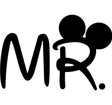 Matched mickey and minnie couple t shirt - TenStickers