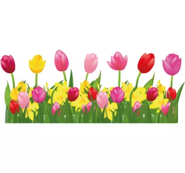 Baby t-shirt colorful floral design - TenStickers