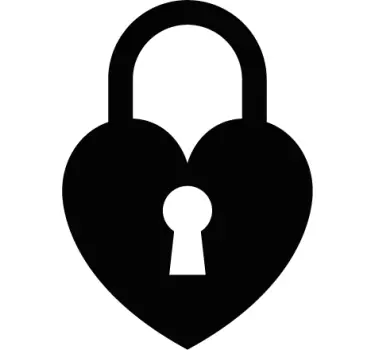 Couple t-shirt key and lock design - TenStickers
