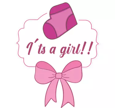 Gender announcement baby t-shirt - TenStickers