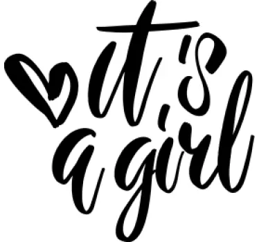 Gender reveal it's a girl Baby t-shirt - TenStickers
