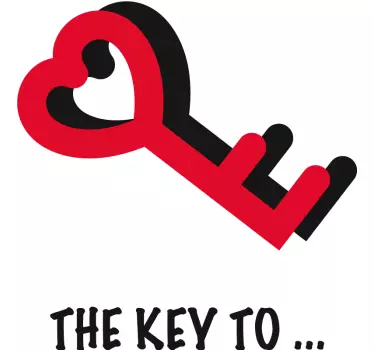The key to unlock my heart  matching shirts for couples - TenStickers