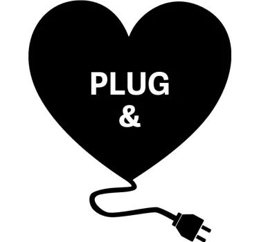 Plug and Play matching shirts for couples - TenStickers