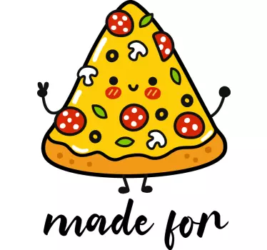 Couple t-shirt pizza and soda together - TenStickers
