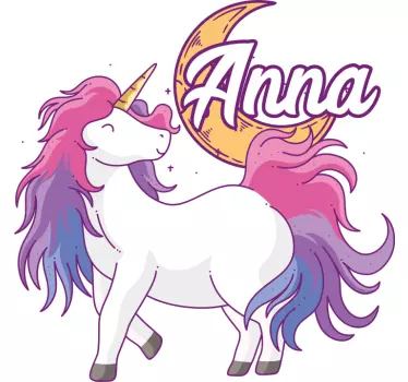 Baby t-shirt with personalized unicorn name - TenStickers
