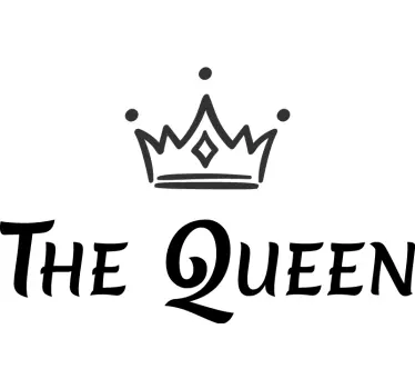 The queen and the queen matching shirts for couples - TenStickers