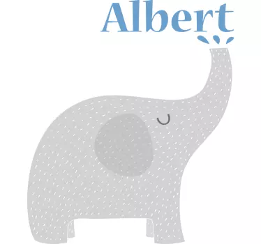 Baby t-shirt with personalized baby elephant - TenStickers
