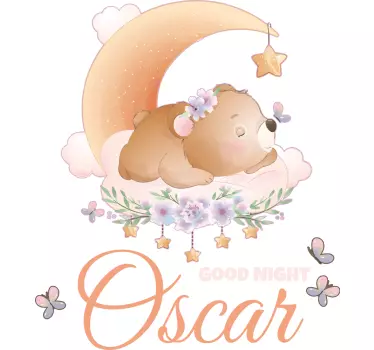 Baby t-shirt cozy bear sleepytime design - TenStickers