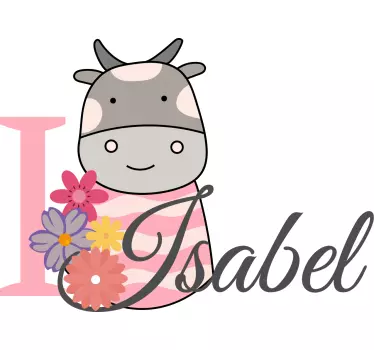 Baby t-shirt i love isabel - TenStickers
