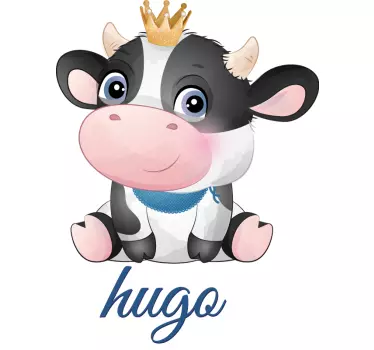 Baby t-shirt with adorable cow design - TenStickers