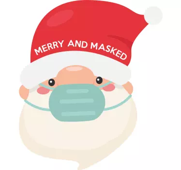 Merry and masked  christmas tee shirts - TenStickers