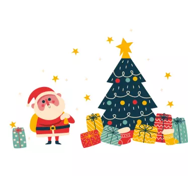 Christmas t-shirt festive santa celebration - TenStickers