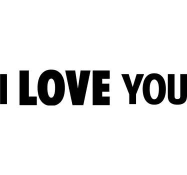 Couple t-shirt love statement together - TenStickers