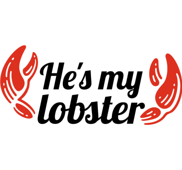 Lobster theme couple t-shirt for couples - TenStickers