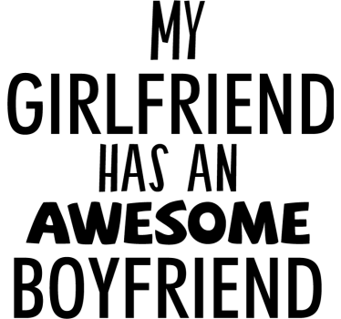 Matching awesome boyfriend girlfriend matching shirts for couples - TenStickers