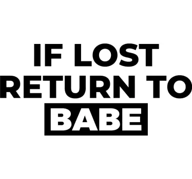 Matching couple return to babe matching shirts for couples - TenStickers