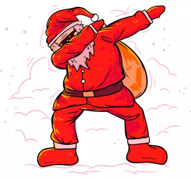Santa Claus "dab" Christmas shirt - TenStickers