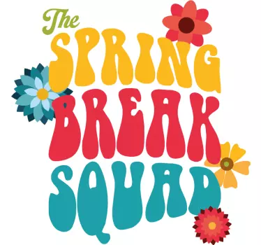spring break squad Couple t shirts - TenStickers